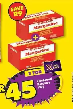 Shoprite RITEBRAND MARGARINE 500g offer