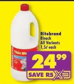 Shoprite RITEBRAND BLEACH offer