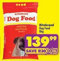 Shoprite Ritebrand Dog Food 8kg offer