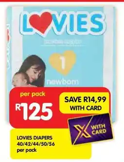 Shoprite LOVIES DIAPERS offer