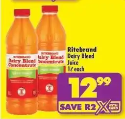 Shoprite Ritebrand Dairy Blend Juice offer