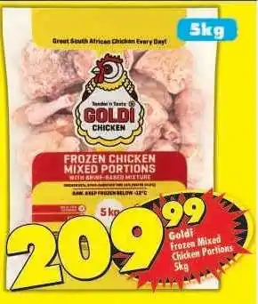 Shoprite GOLDI FROZEN MIXED CHICKEN PORTIONS 5kg offer