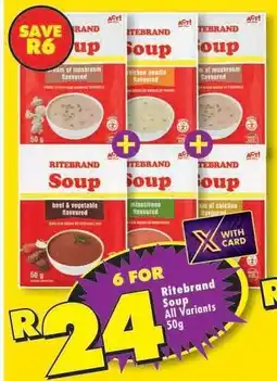 Shoprite RITEBRAND SOUP all variants 50g offer