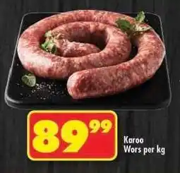 Shoprite KAROO WORS per kg offer