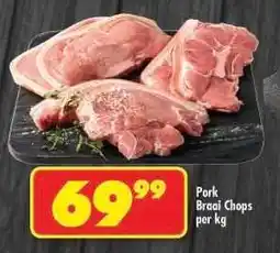 Shoprite PORK BRAAI CHOPS per kg offer
