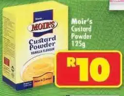 Shoprite MOIR'S CUSTARD POWDER 125g offer
