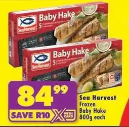 Shoprite SEA HARVEST FROZEN BABY HAKE 800g each offer