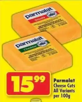 Shoprite Parmalat Cheese Cuts All Variants per 100g offer