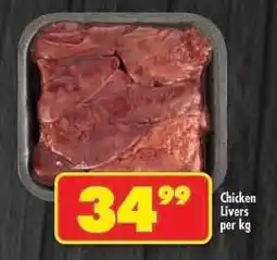 Shoprite CHICKEN LIVERS per kg offer