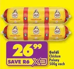 Shoprite Goldi Chicken Polony offer