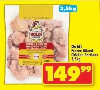 Shoprite Goldi Frozen Mixed Chicken Portions 3.5kg offer