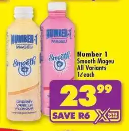 Shoprite Number 1 Smooth Mageu All Variants offer