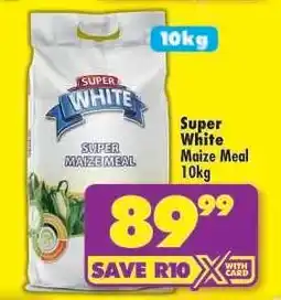 Shoprite Super White Maize Meal 10kg offer