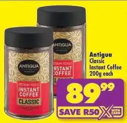 Shoprite Antigua Classic Instant Coffee 200g each offer