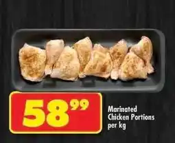 Shoprite MARINATED CHICKEN PORTIONS per kg offer