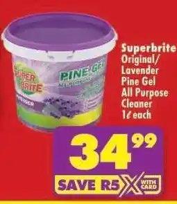 Shoprite Superbrite Original/Lavender Pine Gel All Purpose Cleaner offer