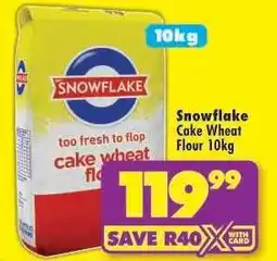 Shoprite Snowflake Cake Wheat Flour-10kg offer
