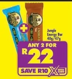Shoprite Jungle Energy Bar 40g/47g offer