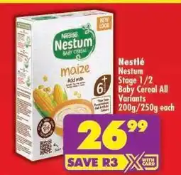 Shoprite Nestlé Nestum Stage 1/2 Baby Cereal All Variants 200g/250g each offer