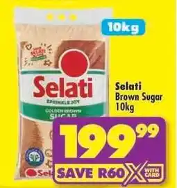 Shoprite SELATI BROWN SUGAR 10kg offer