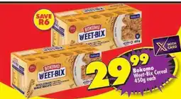 Shoprite Bokomo Weet-Bix Cereal-450g Each offer
