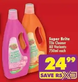Shoprite SUPER BRITE TILE CLEANER offer