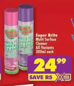 Shoprite SUPER BRITE MULTI SURFACE CLEANER offer