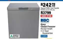 OK Furniture Grey Chest Freezer offer