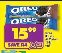 Shoprite Oreo Biscuits All Variants 128g offer