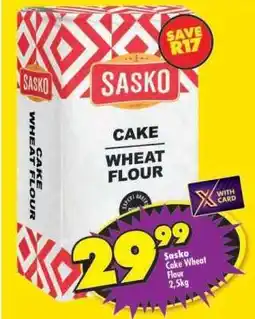 Shoprite Sasko Cake Wheat Flour 2.5kg offer