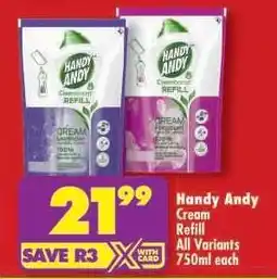 Shoprite HANDY ANDY Cream Refill offer