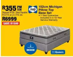 OK Furniture 152cm Michigan Pillow-Top Base Set offer