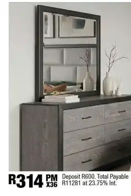OK Furniture Dresser with Mirror offer