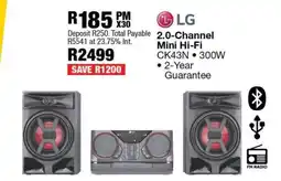 OK Furniture LG 2.0-Channel Mini Hi-Fi CK43N offer