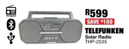 OK Furniture TELEFUNKEN Solar Radio THP-2535 offer