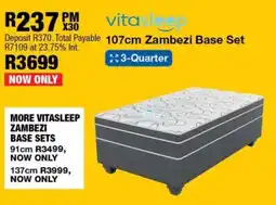 OK Furniture 107cm Zambezi Base Set offer
