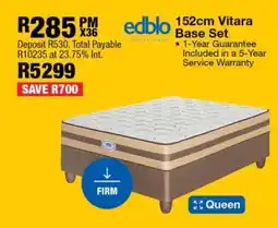 OK Furniture 152cm Vitara Base Set offer