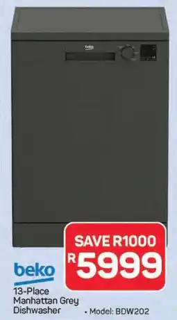 Pick n Pay Hypermarket Beko 13-Place Manhattan Grey Dishwasher offer