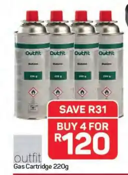 Pick n Pay Hypermarket Outfit Gas Cartridge 220g offer