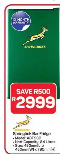 Pick n Pay Hypermarket Springbok Bar Fridge offer