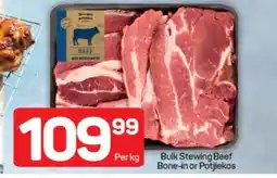 Pick n Pay Bulk Stewing Beef Bone-in or Potjiekos offer