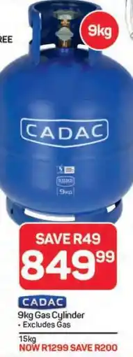 Pick n Pay Hypermarket Cadac 9kg Gas Cylinder offer