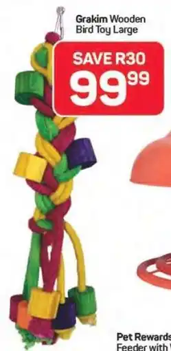 Pick n Pay Hypermarket Grakim Wooden Bird Toy Large offer