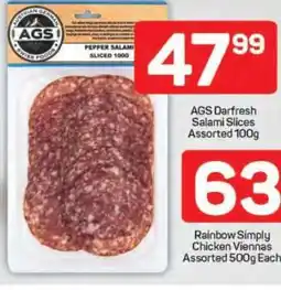 Pick n Pay AGS Darfresh Salami Slices Assorted 100g offer