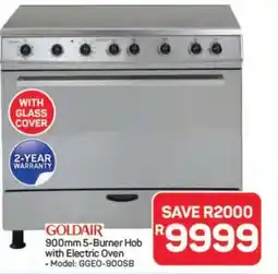 Pick n Pay Hypermarket GOLDAIR 900mm 5-Burner Hob with Electric Oven offer