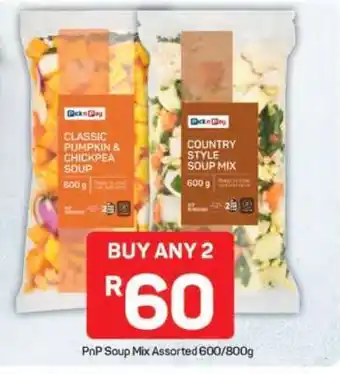 Pick n Pay PnP Soup Mix Assorted 600 800g offer