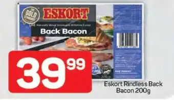 Pick n Pay Eskort Rindless Back Bacon 200g offer