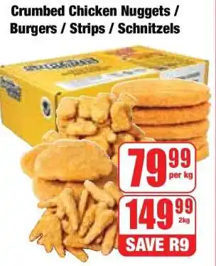 Boxer Crumbed Chicken Nuggets / Burgers / Strips / Schnitzels offer