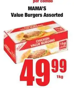 Boxer MAMA'S Value Burgers Assorted offer