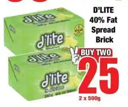 Boxer D'LITE 40% Fat Spread Brick offer
